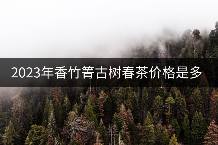 2023年香竹箐古樹春茶價格是多少？