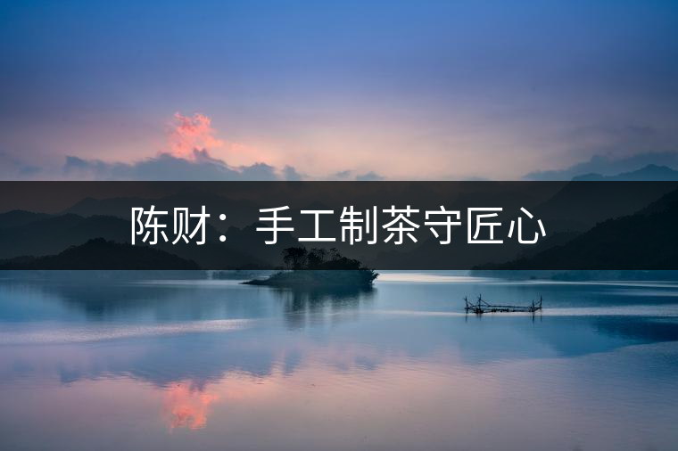 陳財(cái):手工制茶守匠心 陳財(cái):手工制茶守匠心