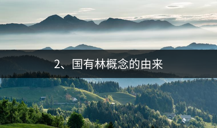 2、國有林概念的由來