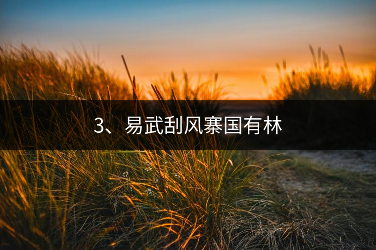 3、易武刮風寨國有林