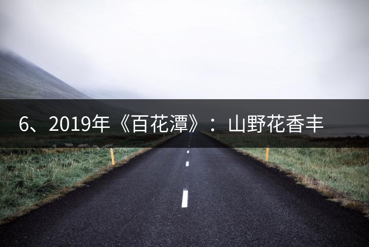 6、2019年《百花潭》：山野花香豐富妖嬈，氣韻強勁，極度甜柔、飽滿