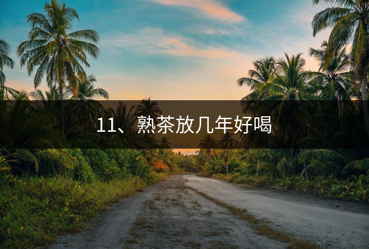 11、熟茶放幾年好喝