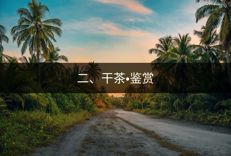 二、干茶?鑒賞